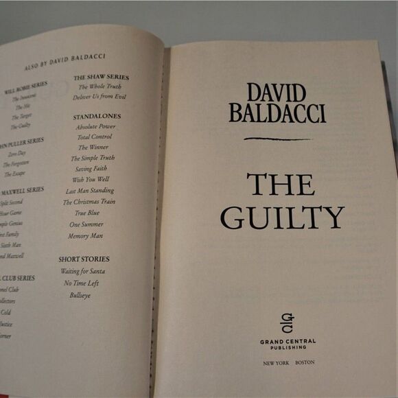 The Guilty by David Baldacci 2015 Hardcover 1st Edition Will Robie Series - Picture 6 of 7